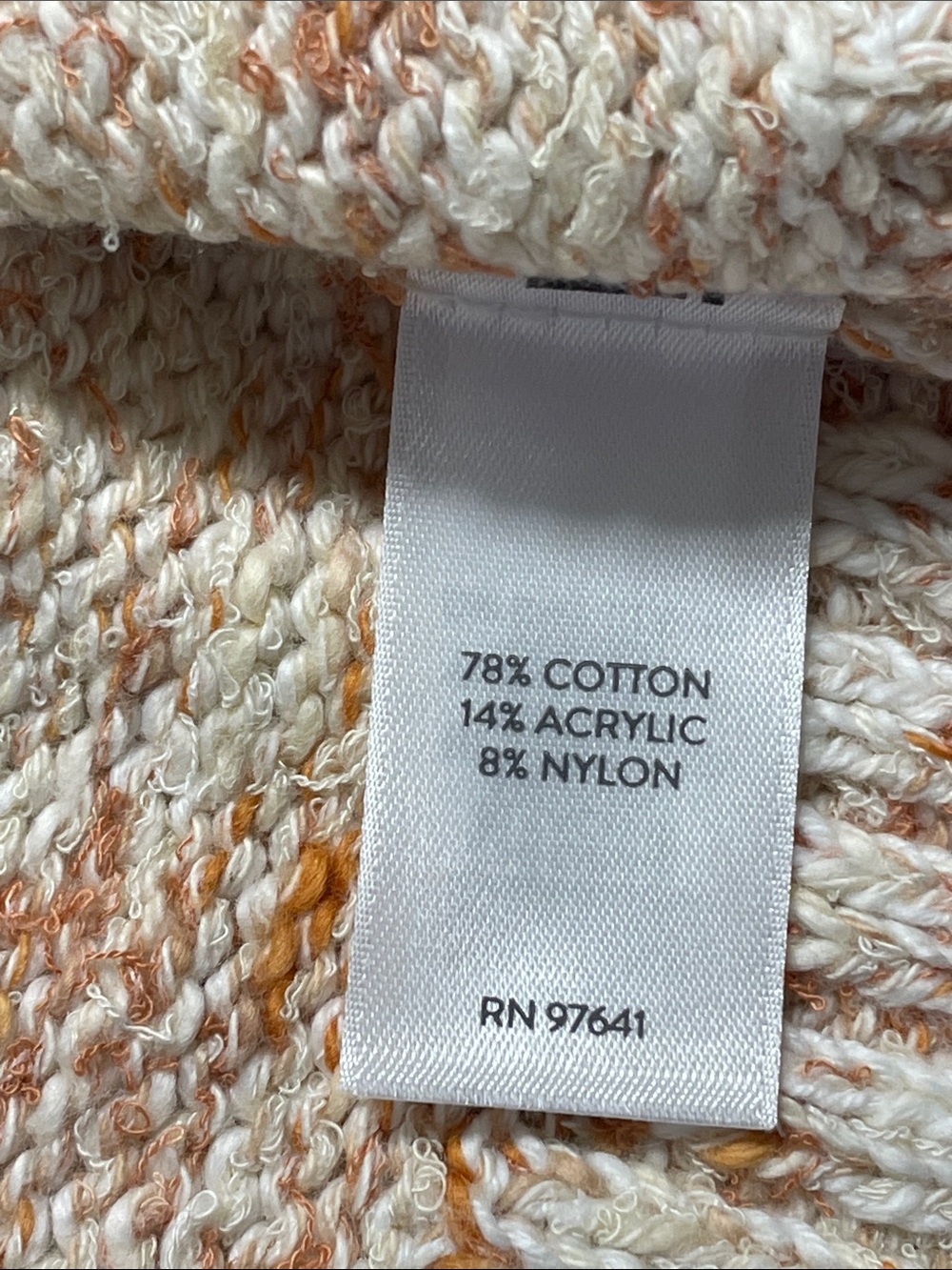 J.Jill crewneck sweater NWT soft cream knit speckled warm rust speckles. Size XL - Picture 4 of 9